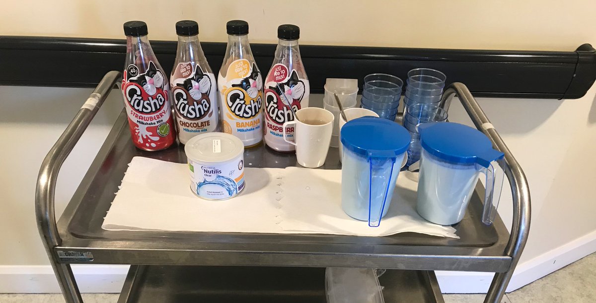 the trolley all ready today for our new rehab support worker led milkshake rounds on Ystwyth ward to promote hydration and nourishing fluids #bronglais  <a href="/clukies75/">Claire Lukies</a>