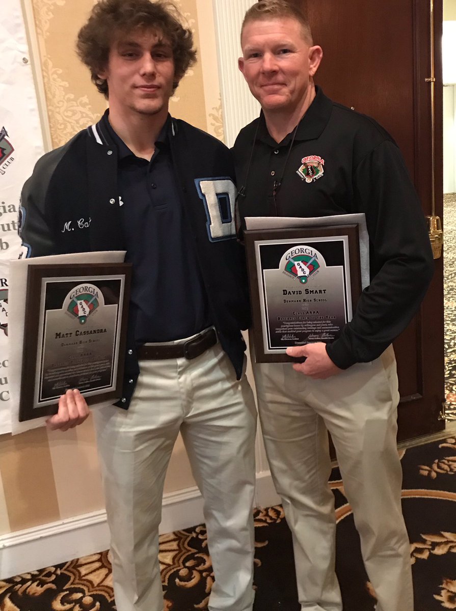 MattCassandra's tweet photo. I am blessed to be name the Class AAAA Baseball Player of the Year by the Georgia Dugout Club. I thank the Lord, my parents and everyone whose helped me get to this point. I would also like to thank Coach Smart for everything he has taught me this past year. #georgiadugoutclub https://t.co/RGhL9XOnS1