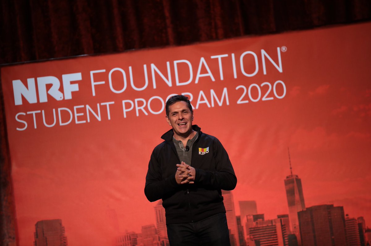 NRF Foundation (@nrffoundation) on Twitter photo “We make a mistake in our society thinking that kindness is equivalent to weakness,” says <a href="/DanielLubetzky/">Daniel Lubetzky</a>, founder and executive chairman of <a href="/KINDSnacks/">KIND Snacks</a>. “Kindness actually takes an enormous amount of courage and strength.” #retailsfuture #nrf2020 “We make a mistake in our society thinking that kindness is equivalent to weakness,” says <a href="/DanielLubetzky/">Daniel Lubetzky</a>, founder and executive chairman of <a href="/KINDSnacks/">KIND Snacks</a>. “Kindness actually takes an enormous amount of courage and strength.” #retailsfuture #nrf2020