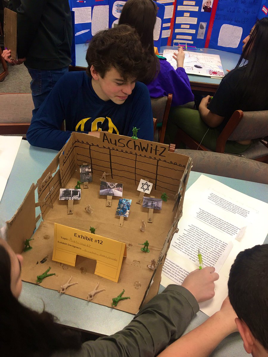 CJHS_PBL's tweet photo. Didn’t get pics of them all...wish we would’ve recorded these presentations, these kids showed up today! WWII Projects, design what you want, how you want...lots of pride and creativity. Every kid deserves to learn how they learn. #PBLPROUD https://t.co/8EFh3qtzm0