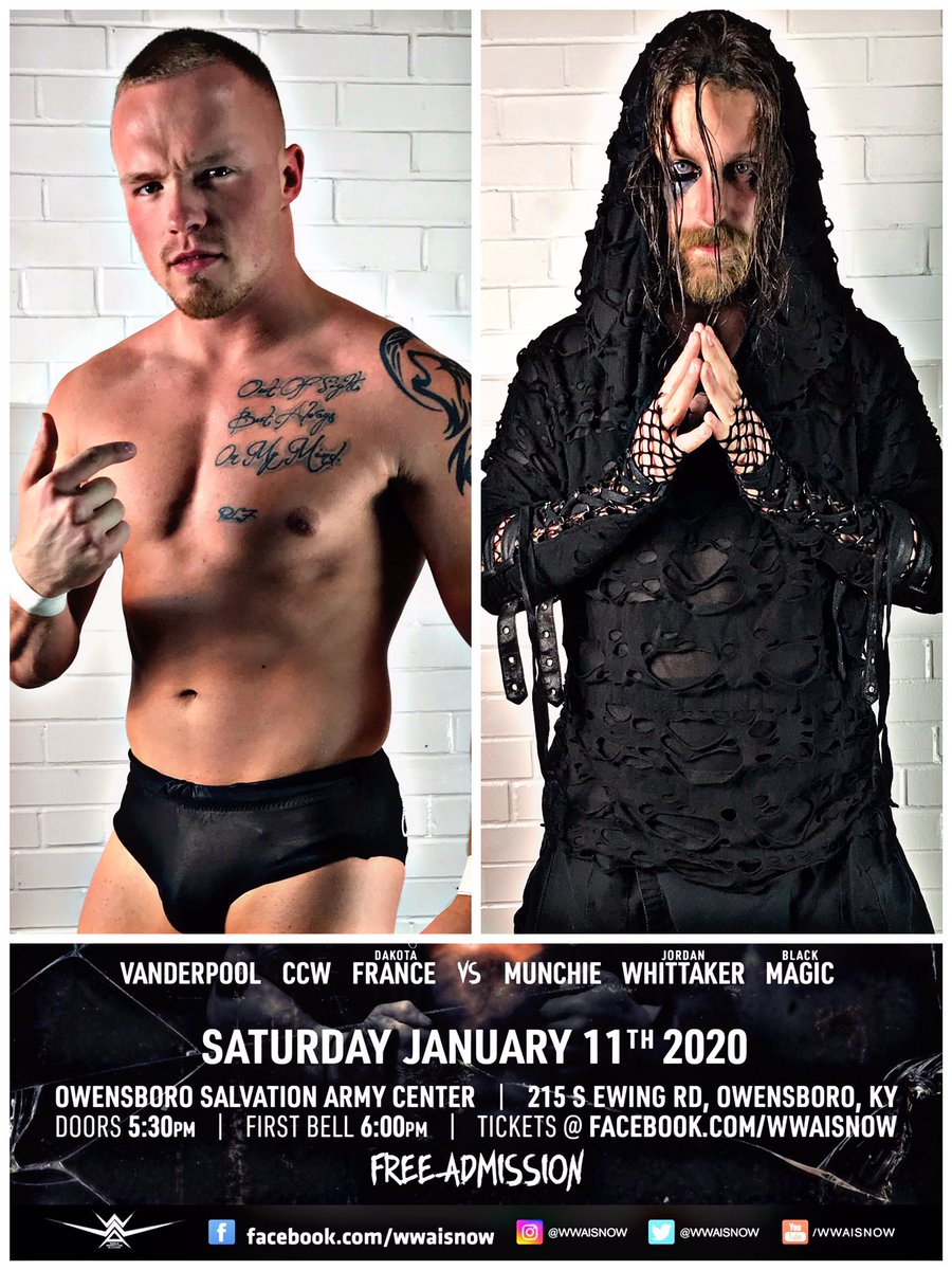 WWAISNOW's tweet photo. Added to BULLETPROOF for FREE!
@t_frank94 vs #Josiah
#AlexanderKnight vs @finesse_willie 
@RayWaddellWWA vs @NickDepp270 
@stonewall_wwa issues a #NationalChampionship Open Challenge!

Main Event
@PrinceOverAll, @ChrisWaddellWWA, @DakotaFrance92 vs #OtherGuys &amp; #JordanWhittaker https://t.co/PFRPzj54pG
