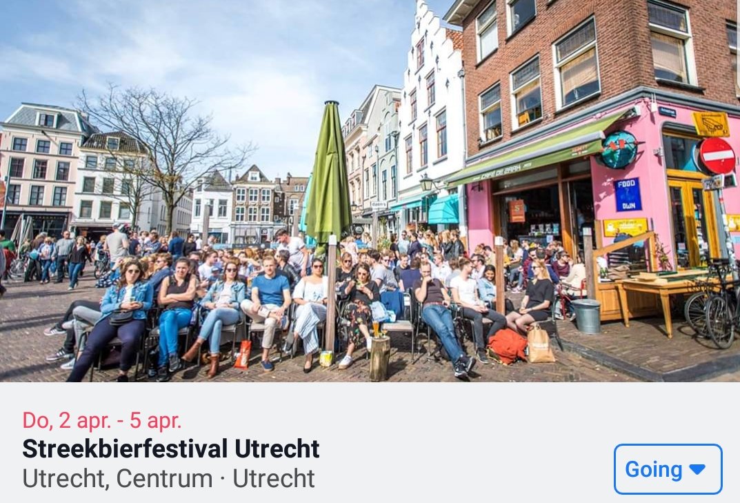 4 dagen - 40 cafés- 40 Nederlandse brouwerijen en heel veel biertjes om te.proeven, de lente -editie! 🍻
facebook.com/events/s/stree…