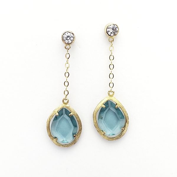 #rebajas #pendientesdeplata #platachapada #piedradecolor #azul. Disponible solo en tienda. 50%