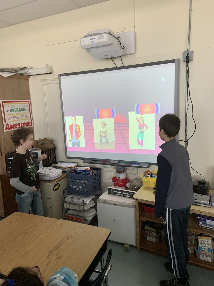 CourtFerraro19's tweet photo. 5th graders practicing their presentations to get BH ready for our Flashback to the 80’s to celebrate our 80th Day of School!! #itsgottabeBHE https://t.co/KgBUXwzmP2