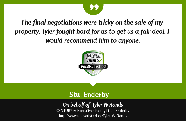 Recommendations like this are what make this job so rewarding. realsatisfied.ca/Tyler-W-Rands via <a href="/realsatisfied/">RealSatisfied</a>