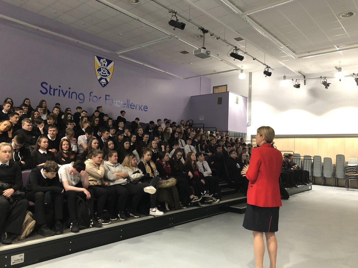 Great to have Helena from  <a href="/jet2tweets/">Jet2tweets</a> in with us this morning. Talking to our seniors about opportunities and apprenticeships! #teamDA #strivingforexcellence