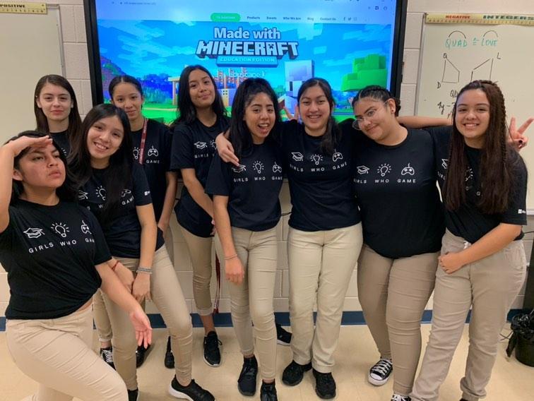 Thanks <a href="/DrLatham_K/">Kendall Latham</a> &amp; <a href="/skubsama20/">Samantha Skubal</a> for our awesome new shirts! #MortonPride #orgullomorton #Girlswhogame #GirlsWhoCode #DELLEMCEDU