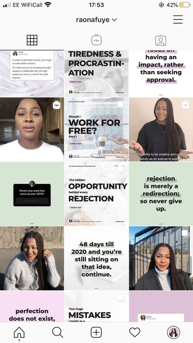 raonafuye_'s tweet photo. @ikeeyah_ Freelance advisor! 🙋🏽‍♀️ Follow me on insta @raonafuye 

I teach and offer self-specific advice on a range of different topics that have - all which I’ve learnt and what has helped me on my freelance journey ✌🏽 https://t.co/Em8prFlOlQ