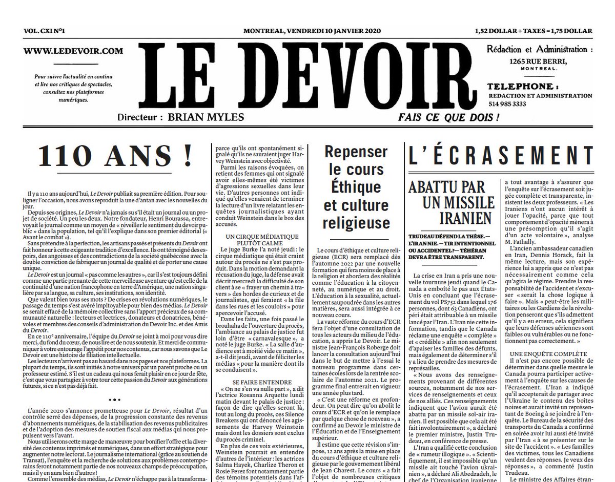 Fabien Deglise Pour Souligner Notre 110e Anniversaire L Edition Du Jour De Ledevoir Est Publiee Ce Matin Sur La Maquette De 1910 Audacieux Depuis Plus De 100 Ans T Co J4yhqdtm3l Fabien Deglise Pour Souligner Notre 110e Anniversaire L Edition Du Jour De Ledevoir Est Publiee Ce Matin Sur La Maquette De 1910 Audacieux Depuis Plus De 100 Ans T Co J4yhqdtm3l