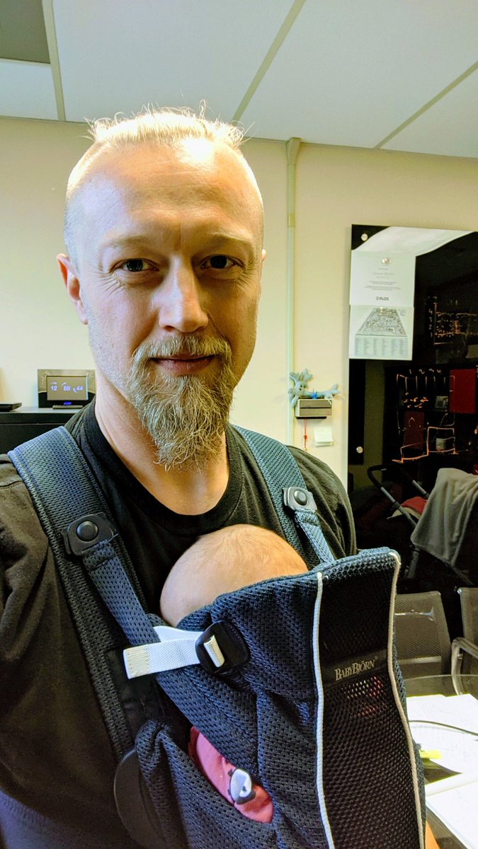 At work with baby today... 😁

#modernparenting #academiclife