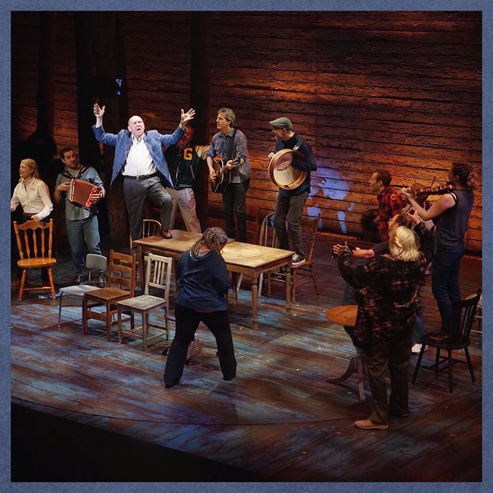 The cast of Come From Away on stage