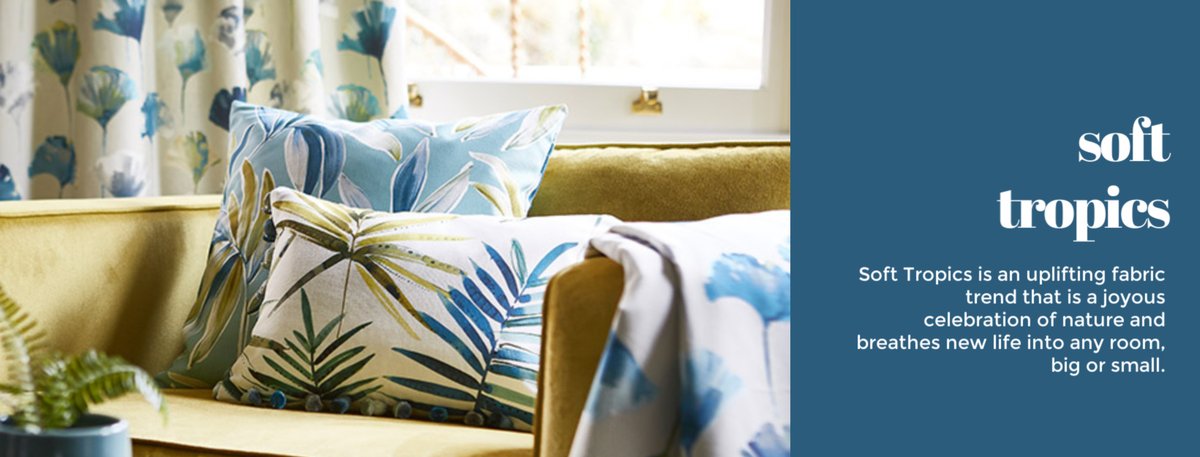 Aspectwindows1's tweet photo. #FabricFriday Soft Tropics prints are the top fabric trend for 2020!

Discover more about #softtropics and other #interiordesign trends in our digital guide https://t.co/DS63NEaqTo https://t.co/t1eynZtfGa