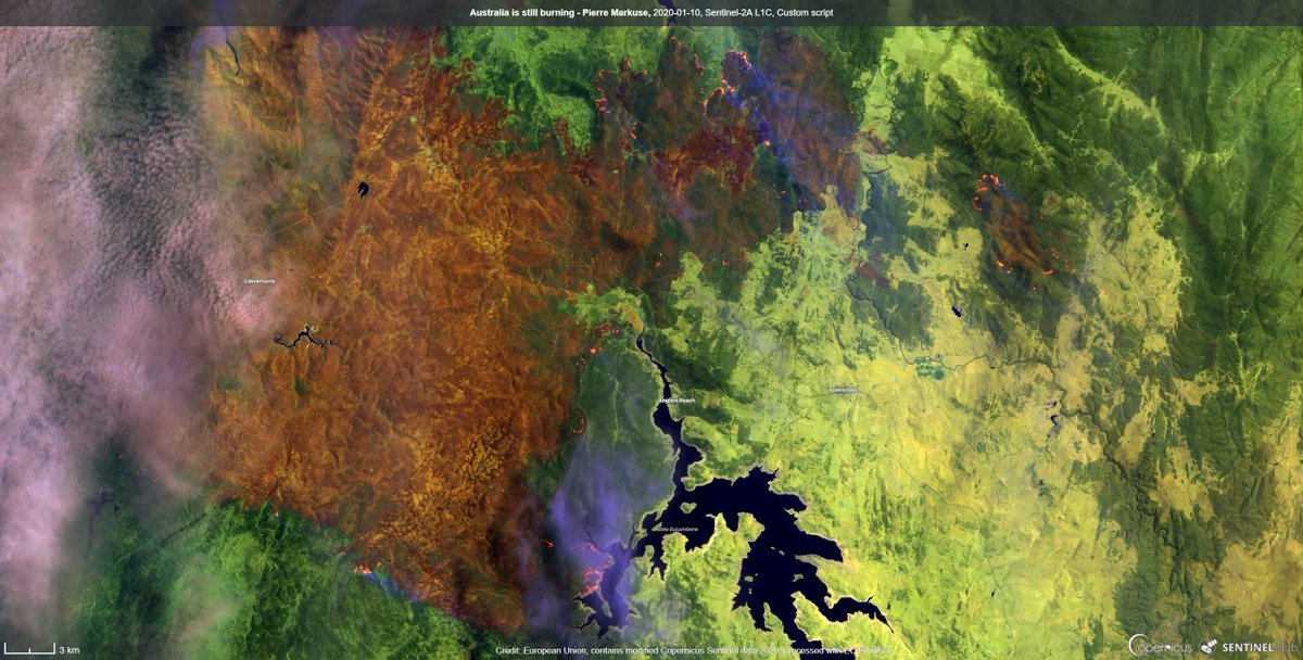 Bushfires in Australia. Copernicus/Pierre Markuse