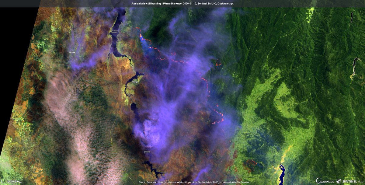 Bushfires in Australia. Copernicus/Pierre Markuse