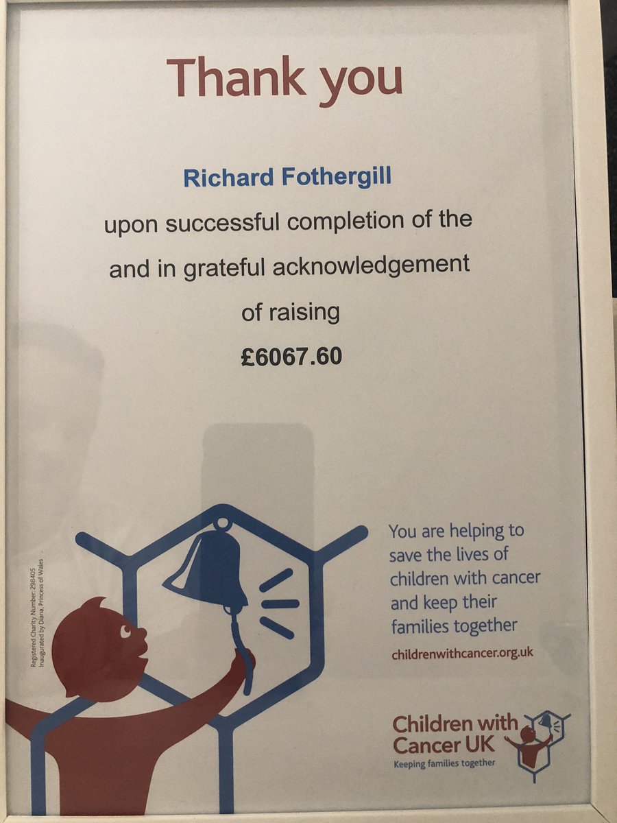 LUVAssetFinance's tweet photo. On behalf of the LUV Group I can't tell you how proud &amp; delighted I was to receive the below letter &amp; certificate following on from raising &amp; donating £6,067.60 to @childrenwithca1 on the back of another successful annual LUV Asset Finance Charity Golf Day in 2019 #fundraising https://t.co/L408Oqoga9