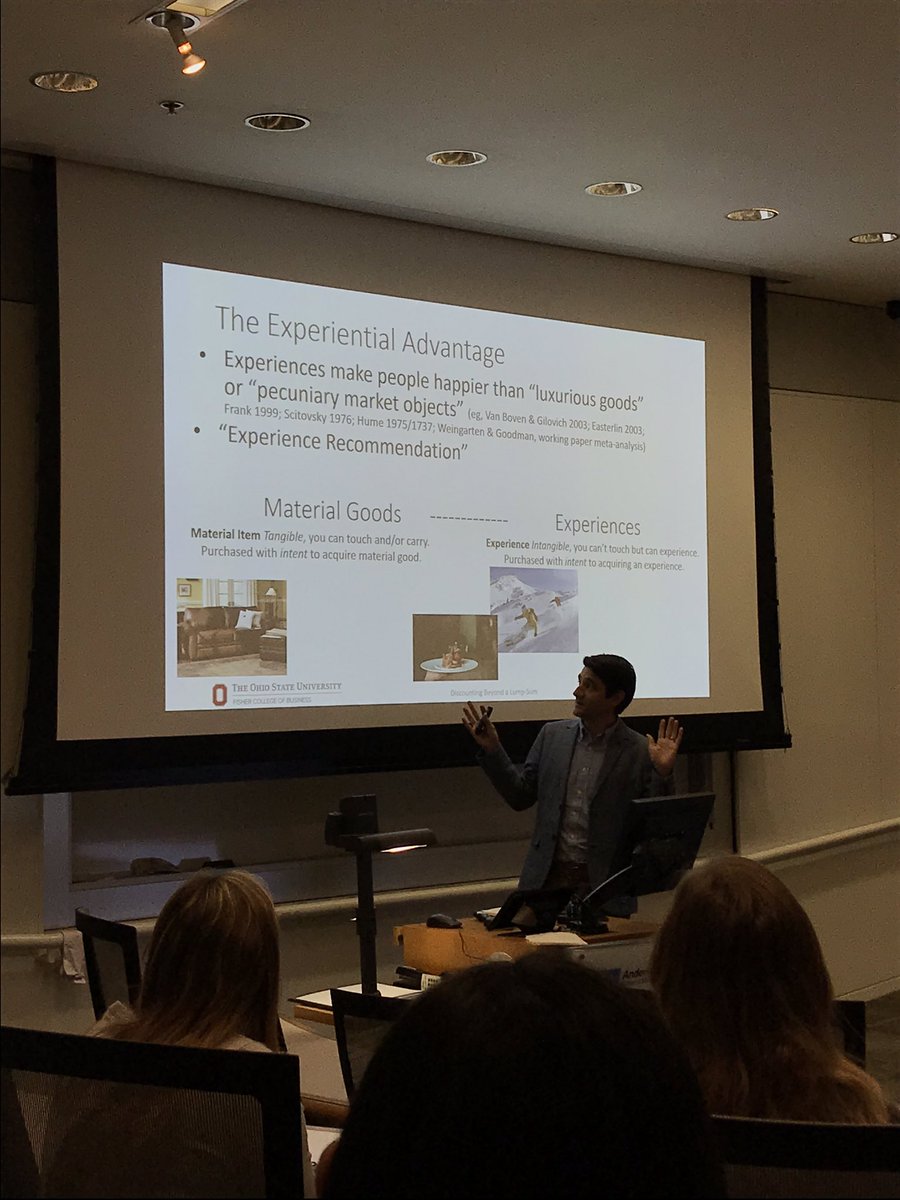 MNDNCH's tweet image. Rethinking the experiential advantage with @FisherOSU Professor Joseph Goodman.
#whymba