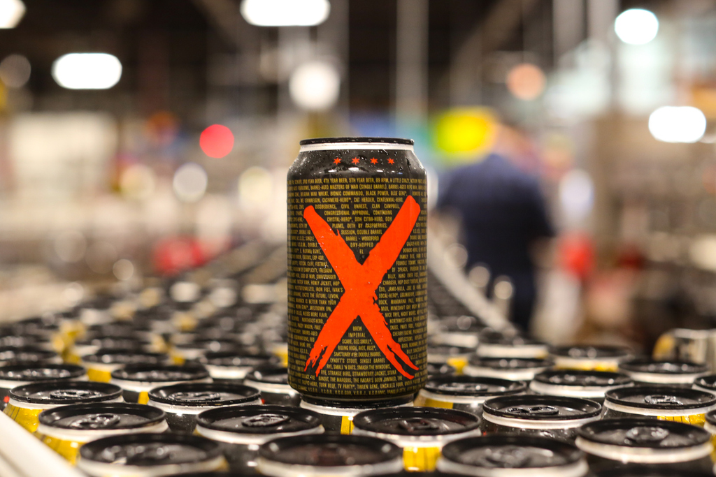 RevBrewChicago's tweet photo. So this is FINALLY coming through the canning line. Took ten years. And it tastes entirely worth the wait. https://t.co/gRrGuk4hIL