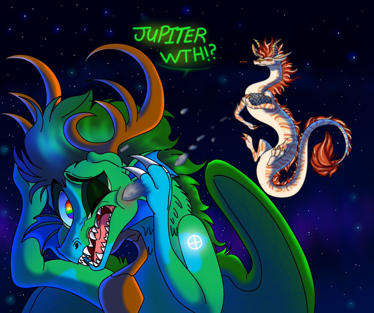 ...I couldn't resist lol
#planetdragons #art #jupiter #earth #ocs #fantasy #space