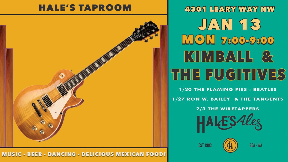 Check out that swingin' electric guitar!
Kimball and the Fugitives play around - from Texas 2-beat blues, to swing, rock &amp; roll, and R&amp;B. Kimball Conant performs on his vintage electric guitar, accompanied by Phil Lane and John Rockwell, and Annie Eastwood singing and swingin’.