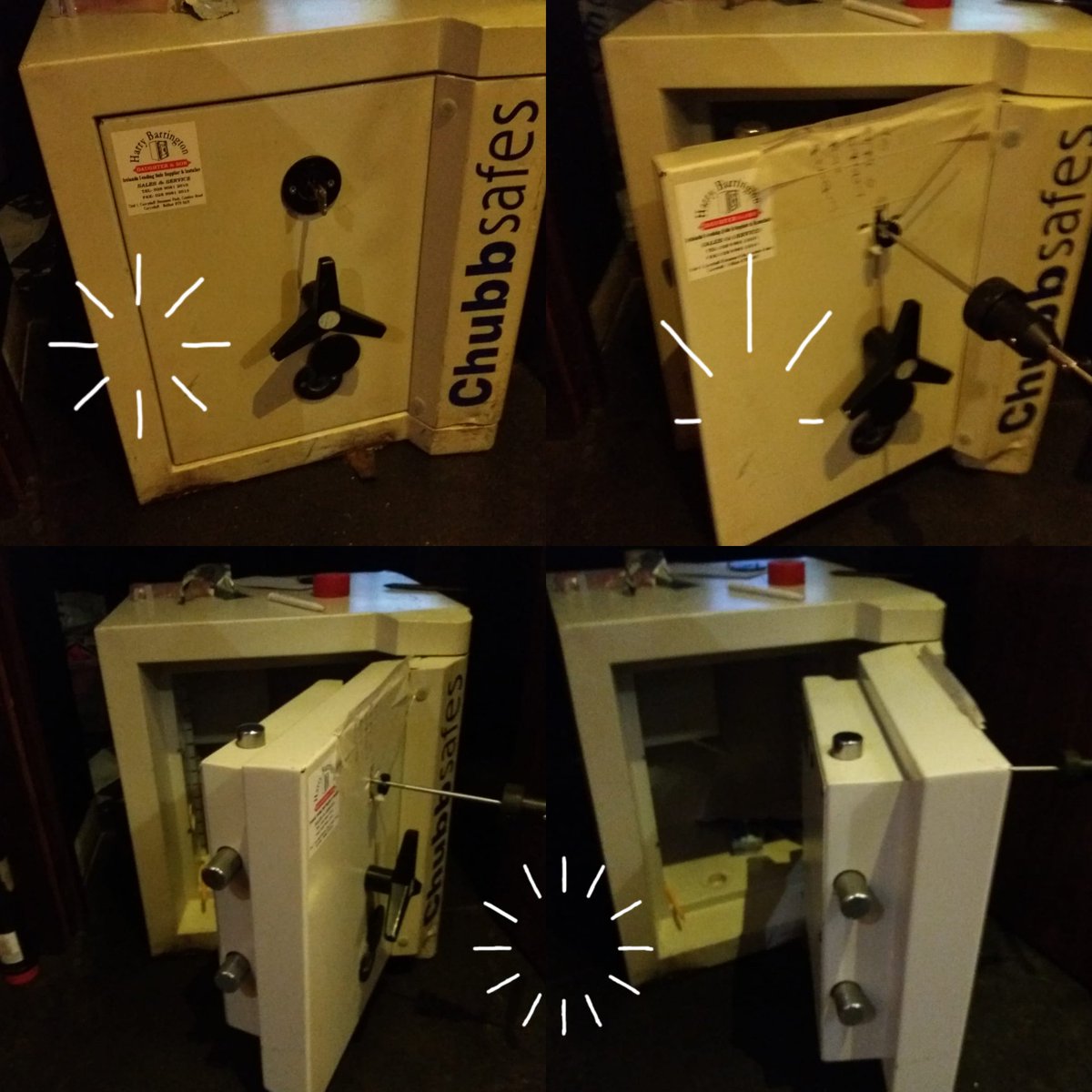 Barringtons1's tweet image. One of our great engineers picked open 1.no Chubb Sovereign Grade 1 size 1 safe and replaced with new Mauer President 164mm keylock with the 2 keys. If you need a safe opened in Northern Ireland call us on 02890812010.
#TheSafeMan #safelocksmithing #opensafe