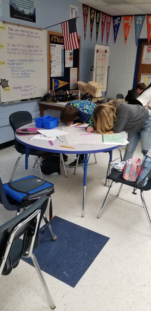 AVID 6 students are hard at work  creating group one pagers on the dangers of listening to music with earbuds at high volumes #creativity #collaboration #ThisisAVID <a href="/SevernRivAACPS/">SevernRivAACPS</a> <a href="/AVIDAACPS/">AVIDAACPS</a>