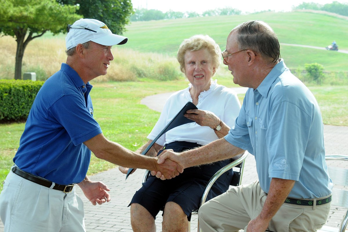 Farewell to the great Pete Dye, the very greatest at his craft. One of many memories, presenting him and Alice a dual Sagamore of the Wabash.