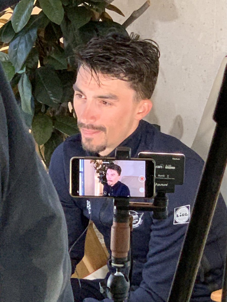 guyvdl's tweet image. It was a busy day today! This guy spent fourteen days in yellow last year! #deceuninckquickstep #alaphilippe