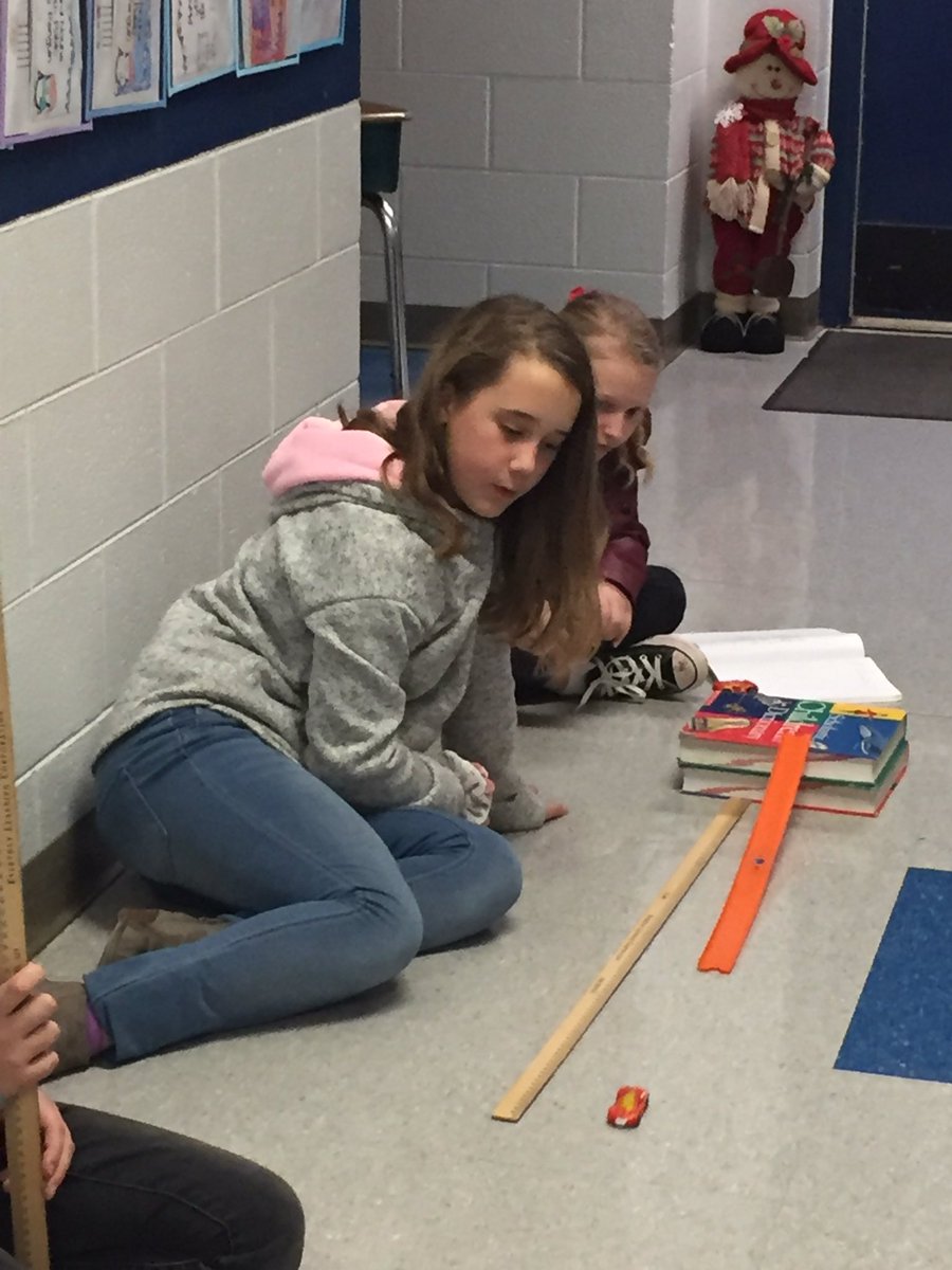 4moores_cmoore's tweet photo. Testing force and motion concepts using @Hot_Wheels is a great way to start the new year! @KeoweeElem @OconeeSC_school #KESrocks #speedometry https://t.co/mpVUSIG5gN