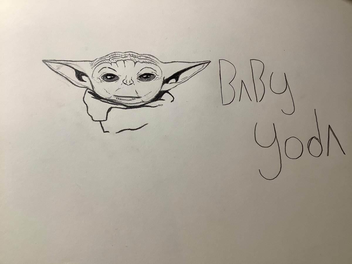 WillTruth1's tweet photo. I love being an artist & drawing #BabyYoda was so much fun and I hope you all enjoy it. #WillTruth #Artist #Actor #StarWars9 #StarWarsJediFallenOrder @EpicGames @VH1 @tylerperry @Oprah @KnickGray @QuenchNaturel @CameronNewton @KyrieIrving @StephenCurry30 @starwars @iheartmyschool https://t.co/WN1Q72bB4m