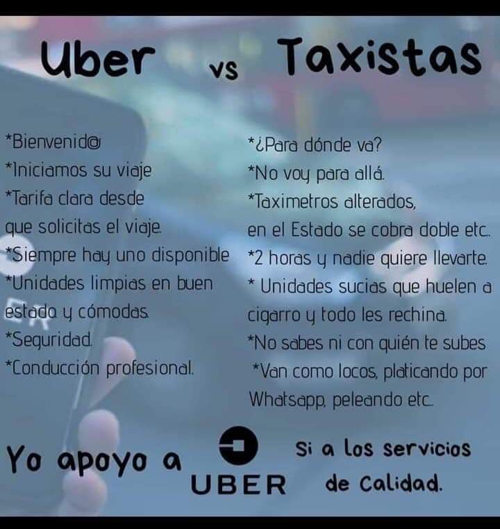 Alexgonzalez009's tweet photo. #UnaSolucionParaUberYa 🙄Definitivamente un gobierno con 2 dedos de frente regula este tipo de plataformas que permite a los ciudadanos tener transporte de calidad y generar empleos https://t.co/WxdrdNW81q
