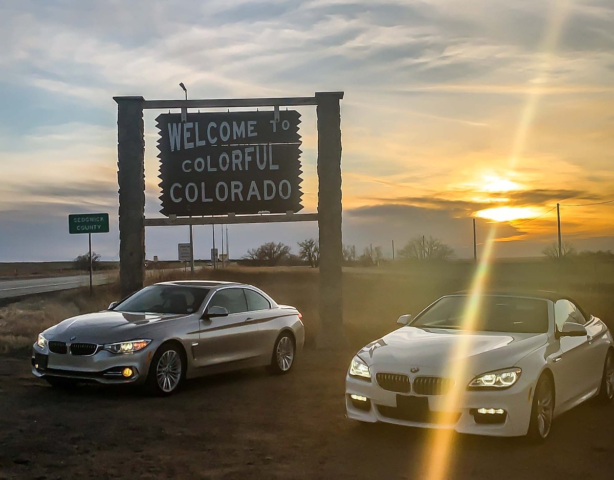 schompbmw's tweet image. Yesterday, employees from our Loyalty Team flew to Iowa to meet a customer who was trading in his 650xi CV &amp;amp; 428x CV while waiting for his new 8-Series convertible to arrive from Germany. Matt &amp;amp; Alex drove his trade-ins all the way back to CO for him. This is the #Schomp way! ⁣