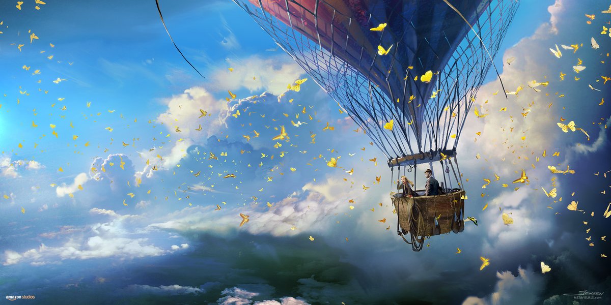 I'm very excited to share some concept art I did back in 2017 for the newly released film, The #Aeronauts. I worked with director Tom Harper and producer Todd Lieberman to help paint some key moments from the script.  This first piece is the butterfly encounter.  More to follow!