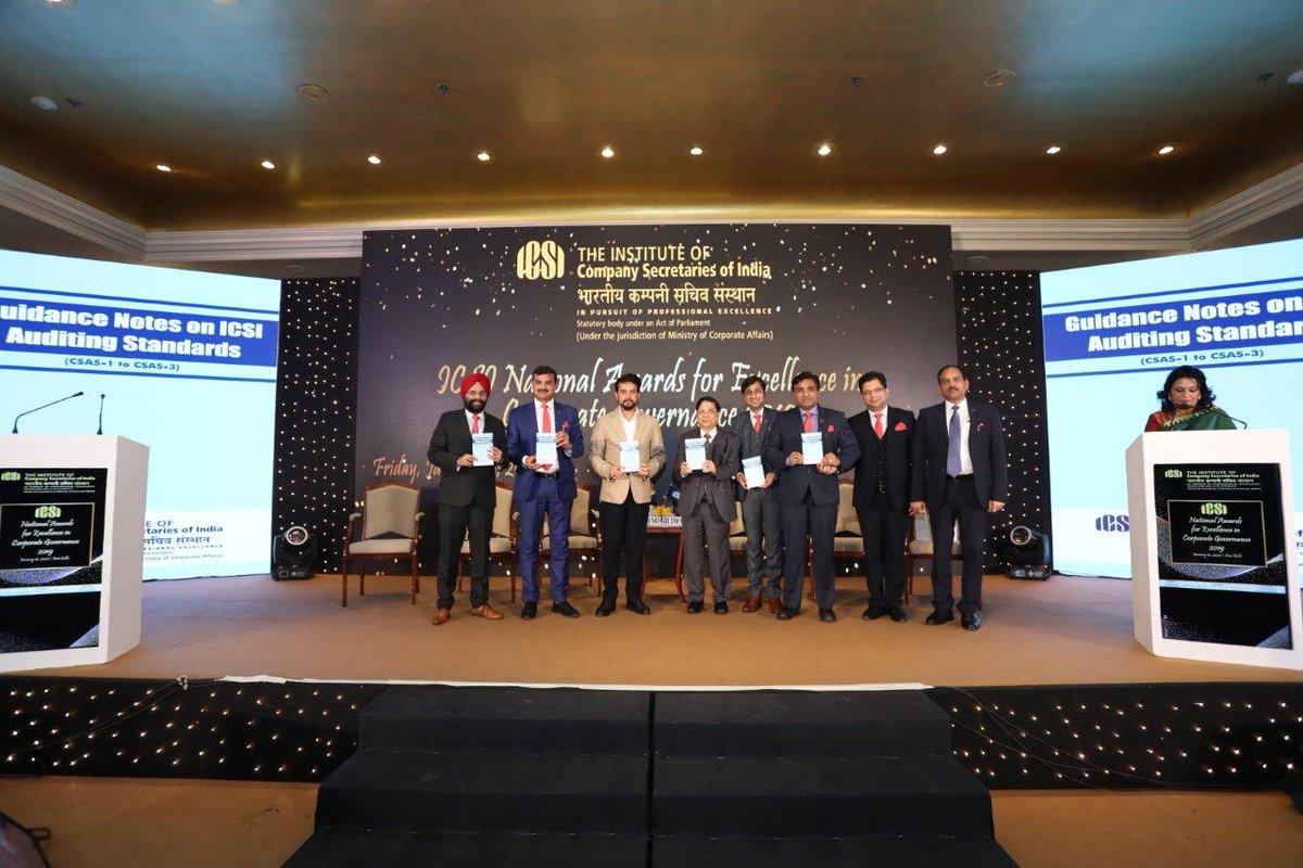 icsi_cs's tweet photo. #ICSI Publication: Guidance note on #ICSI
#AuditingStandards released at #CGAwards #CSRAwards #SARAward https://t.co/xZreI6ePmw