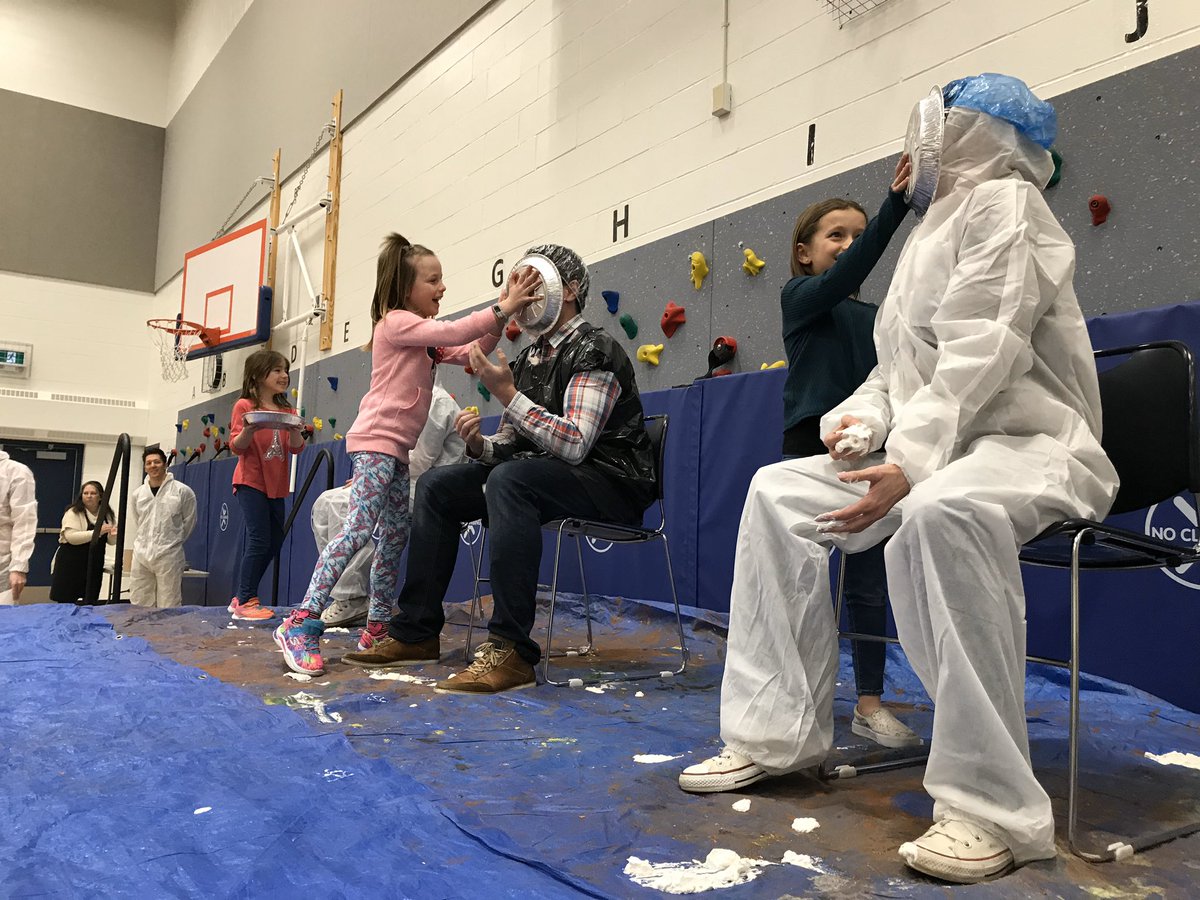 LoisHoleSchool's tweet photo. LEH teachers showed "courage" today as they were "pied" in the face by students as their reward for raising $1551 for MOVEMBER. #movember #courage #weareateam #thingswedoforkids @StAlbertPublic https://t.co/jMtjj1pJKp