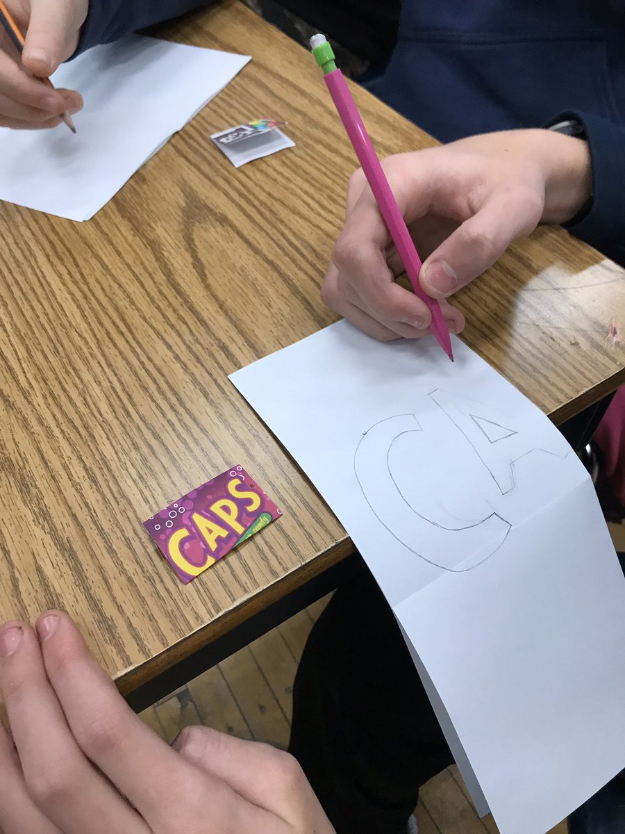 TaraMcFarling1's tweet photo. Pop art is the style for our first project of 2020! We are recreating parts candy wrappers @MajorBallachey @GEDSB #artistsatwork #masterpiecesinprogress #thesampleismine🤷🏻‍♀️ https://t.co/BCvJxdv1PC