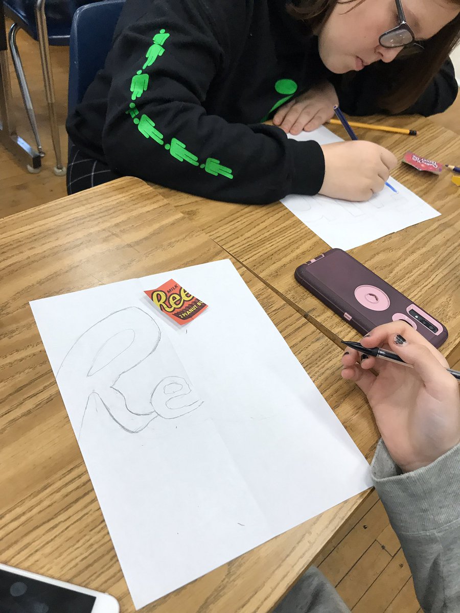 TaraMcFarling1's tweet photo. Pop art is the style for our first project of 2020! We are recreating parts candy wrappers @MajorBallachey @GEDSB #artistsatwork #masterpiecesinprogress #thesampleismine🤷🏻‍♀️ https://t.co/BCvJxdv1PC
