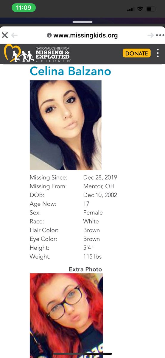 grace_boyess's tweet photo. My first tweet ever, If you guys could please share this. My cousin has been missing since the 28th of December, last seen in Mentor, Ohio. A very bad situation and all we can hope is she’s found and brought back to my family safely. We love you Celina❤️ https://t.co/YzLEem1JFN