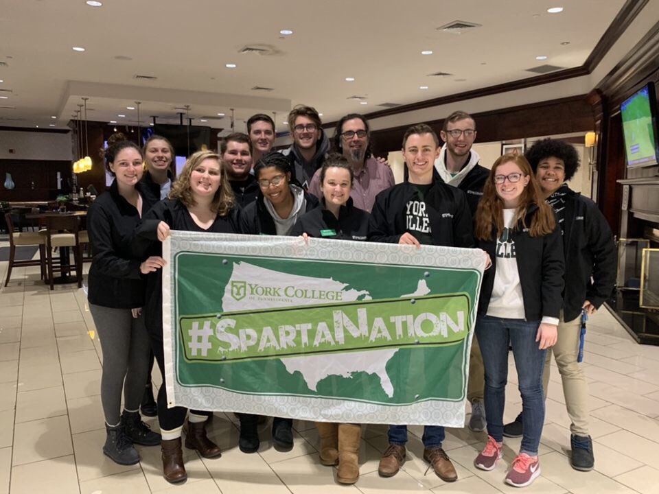 YCPAlumni's tweet image. Thank you Jim Gallagher ‘94 with ESPN, for taking time to meet with our #SpartaNation #YCPRoadCrew today in Connecticut.