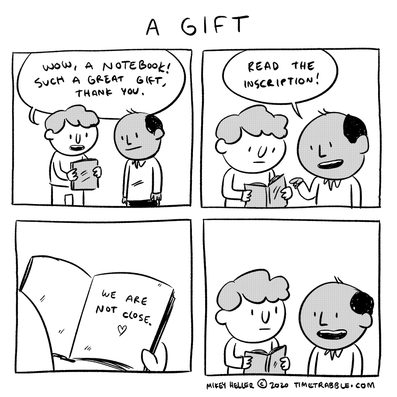 i drew a comic about a gift 