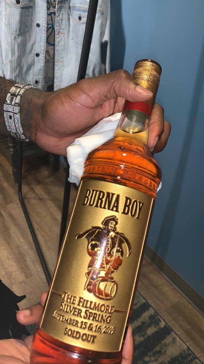SEPTEMBER:1: Burna Boy performs with an orchestra on Audiomack Trap Symphony15-16: Sold out The Fillmore Silver Spring in Maryland, USA for two days in a row (September 15th and 16th). He received a customized alcoholic drink bottle to mark the achievement