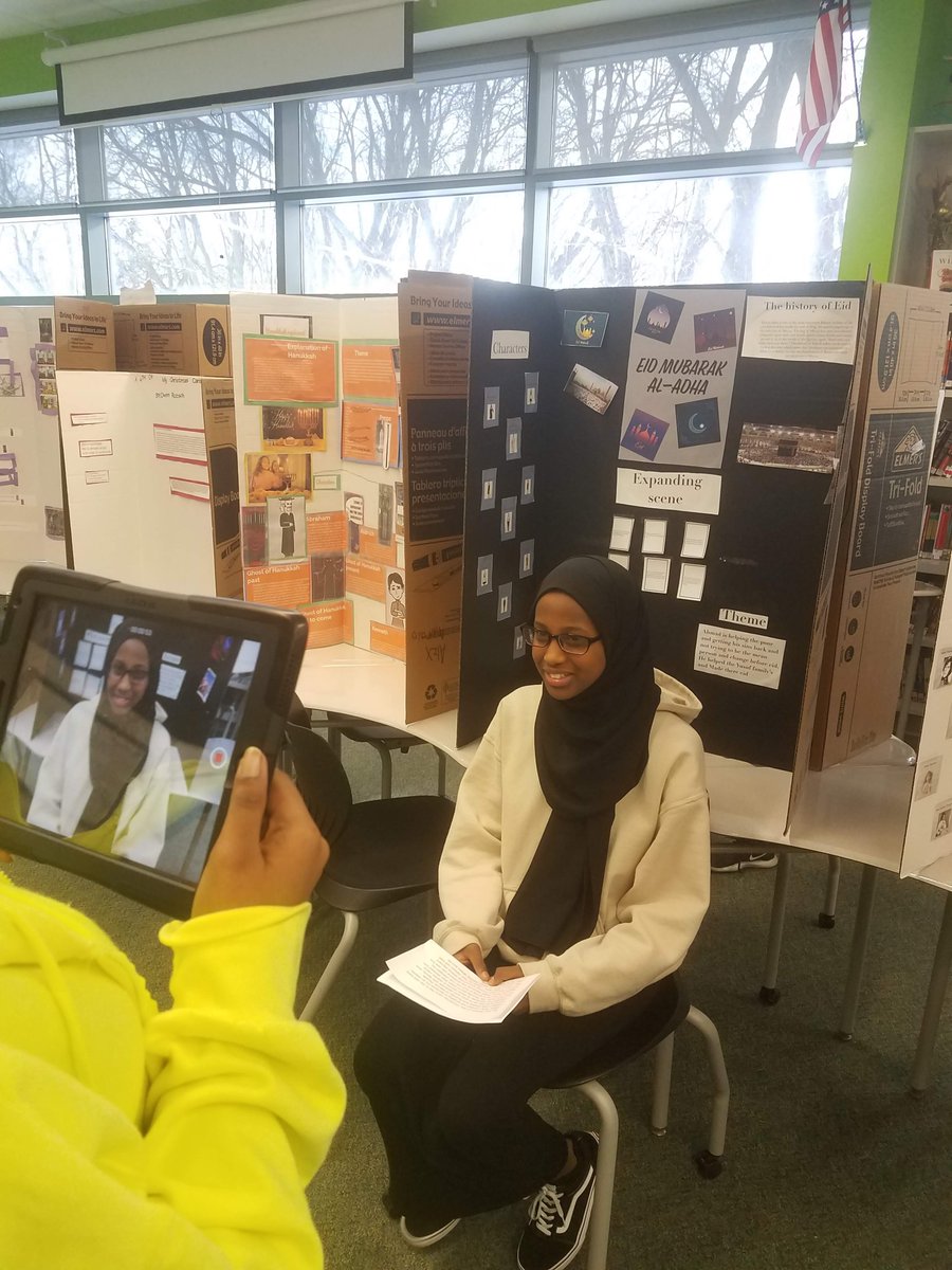 SkramstadEP's tweet photo. @GuthrieTheater Thank you so much for inspiring our students!  Our students studied your use of dramatic elements and created contemporary versions of Charles Dickens's story.  Then, they pitched their new stage versions!  #EPS272 #EPCMS #WeInspireEACH https://t.co/pR0TEpcHnv