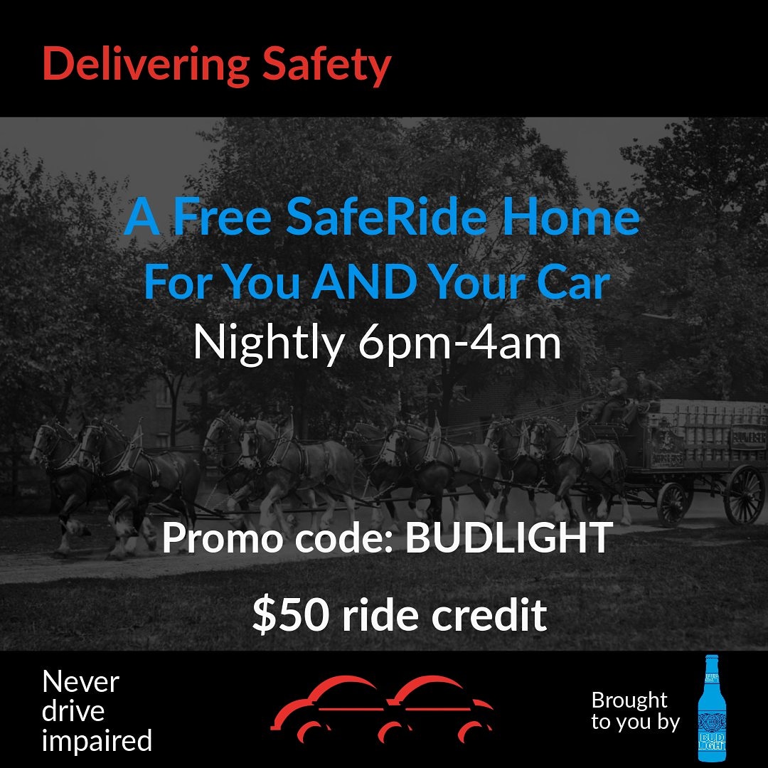 SafeRideAtlanta's tweet photo. Bud Light wants you to get home safe! Get a free SafeRide compliments of Bud Light.

#havefunbesafe #atlbars #atlrestaurants #atlbartenders #altclubs #atlnightlife #atlfilm #atlprofessionals https://t.co/1fsSEq6zqK