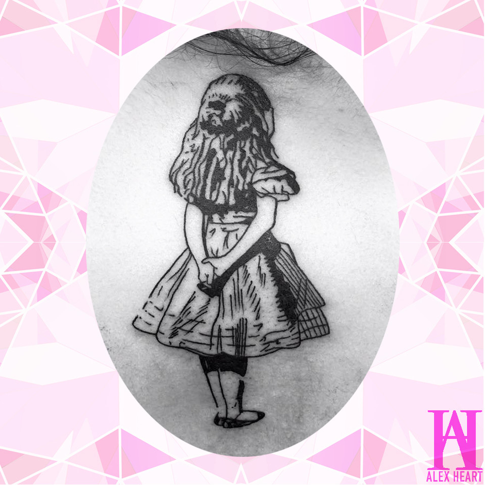 helloalexheart's tweet photo. The original Alice. The Alice. I was so happy to do this peice from the original artwork <3 #alicetattoo #aliceinwonderlandtattoo #aliceinwonderlandtattoos #sketchtattoo #sketchtattoos #blacktattoos #blackworktattoos https://t.co/1bnuikEN1X