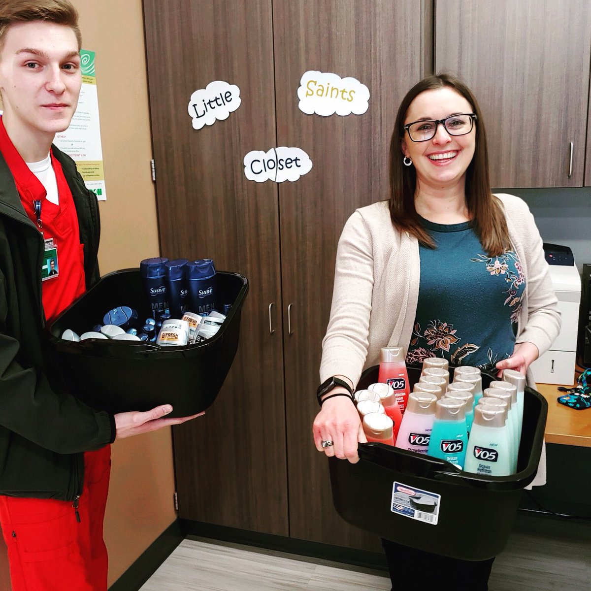 srfcsd's tweet photo. Thank you to the #unitedway of the Adirondack Region for a generous grant making it possible for Nurse Elyse to start the "Little Saints Closet" for students in need. Many hygienic items are now available in the nurses office for student use. #srfcsd #srfsaints #helpingout https://t.co/XJIkjApWgs