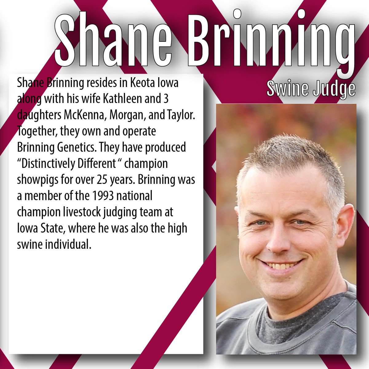 Meet the 2020 Western Bonanza Swine Judges, Blake Goss and Shane Brinning. #swinejudge #wb2020