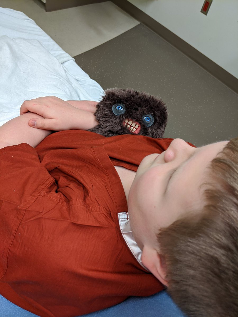 @brockmclaughlin @fugglers My boy in Children's ER Monday... His Fuggler helped soooo much.