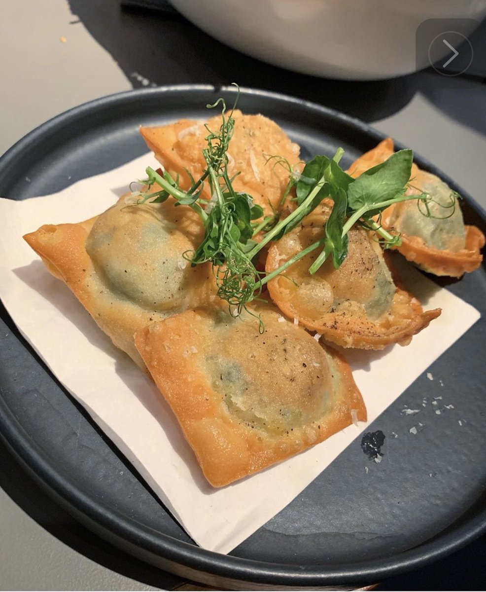 1... 2... 3... these disappear quick! Chef Olivier’s Barbajuans - a fried ravioli snack filled with Swiss chard and ricotta 🇫🇷
To reserve your table email:
KMonet@FaubourgMontclair.com
#faubourgmontclair #NJ #NY #chef
 #Montclair #NY #FoodPhotography #EssexCounty #Pastry #Dessert