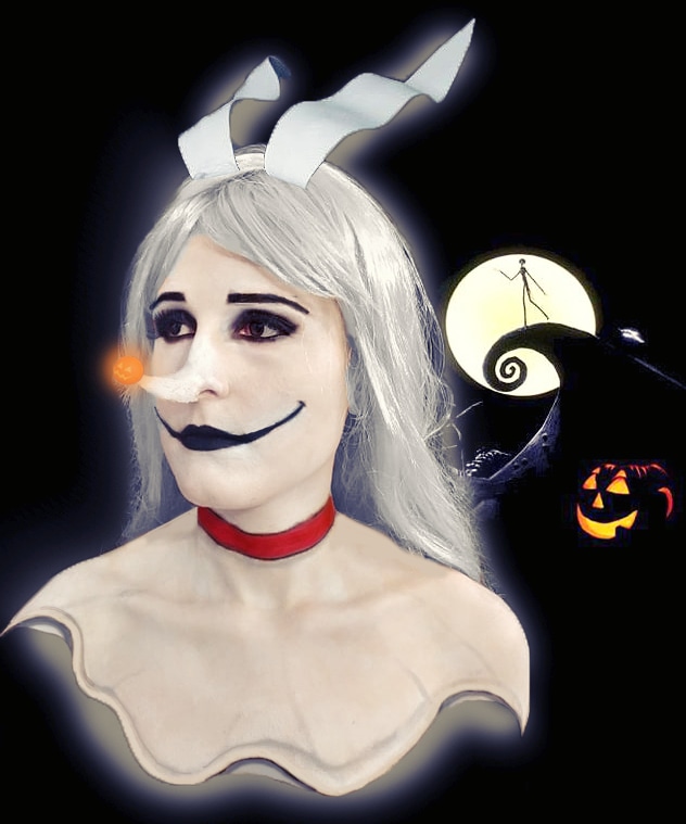 Laura_Conti_'s tweet photo. 🎃 🅩🅔🅡🅞 🎃 
#bodyart #bodypaint #bodypainting #facepaint #facepainting #muaideas #creepy #makeup #makeupartist #mua #sfx #sfxmakeup #specialeffectsmakeup #spfxmakeup #specialeffects #zero #crazymakeup #makeupworldwide #creativemakeup #nightmarebeforechristmas  #timburton https://t.co/8gIvtSPy8R