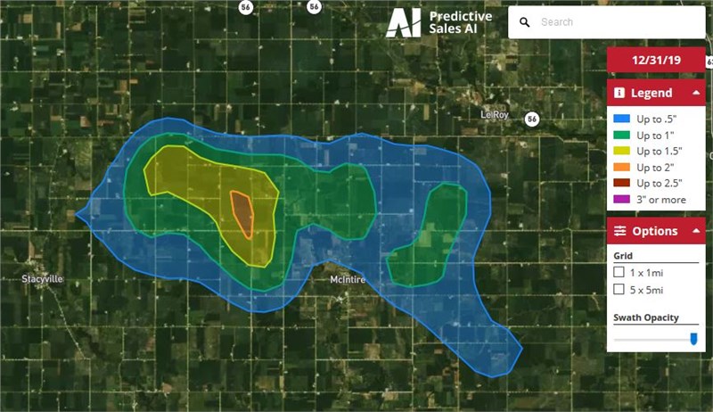 PSAIWeather's tweet photo. Our Extreme Weather Insights already provided cutting edge software, but in 2020 we're taking it the next level. Check out of some of the newest hail swath technology from PSAI: https://t.co/gIRoMt0qiI
#hailseason #stormchasing #DataScience #roofing #HomeImprovement https://t.co/FoNcdMPYKp