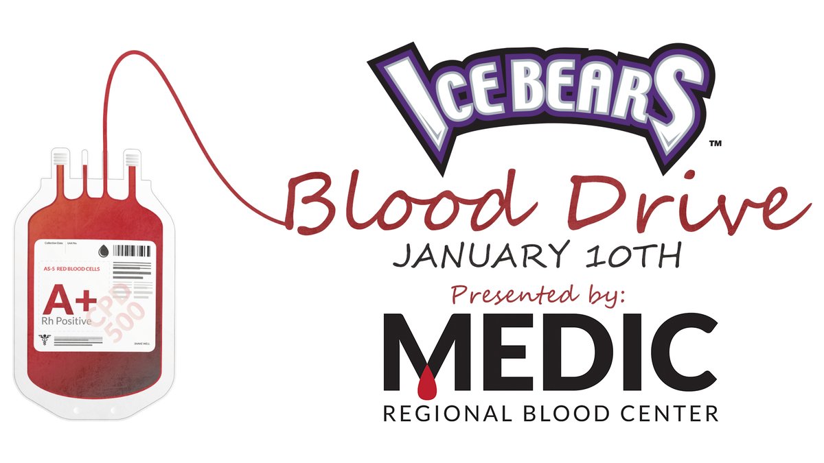 icebears's tweet photo. BLOOD DRIVE IS OPEN!
Stop by the @MEDICblood bus and donate anytime before puck drop!
#KIBCommunity https://t.co/22Ir1Sog75